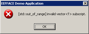invalid vector<> subscript