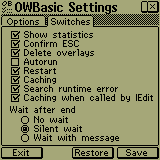 OWBasic Settings v1.20